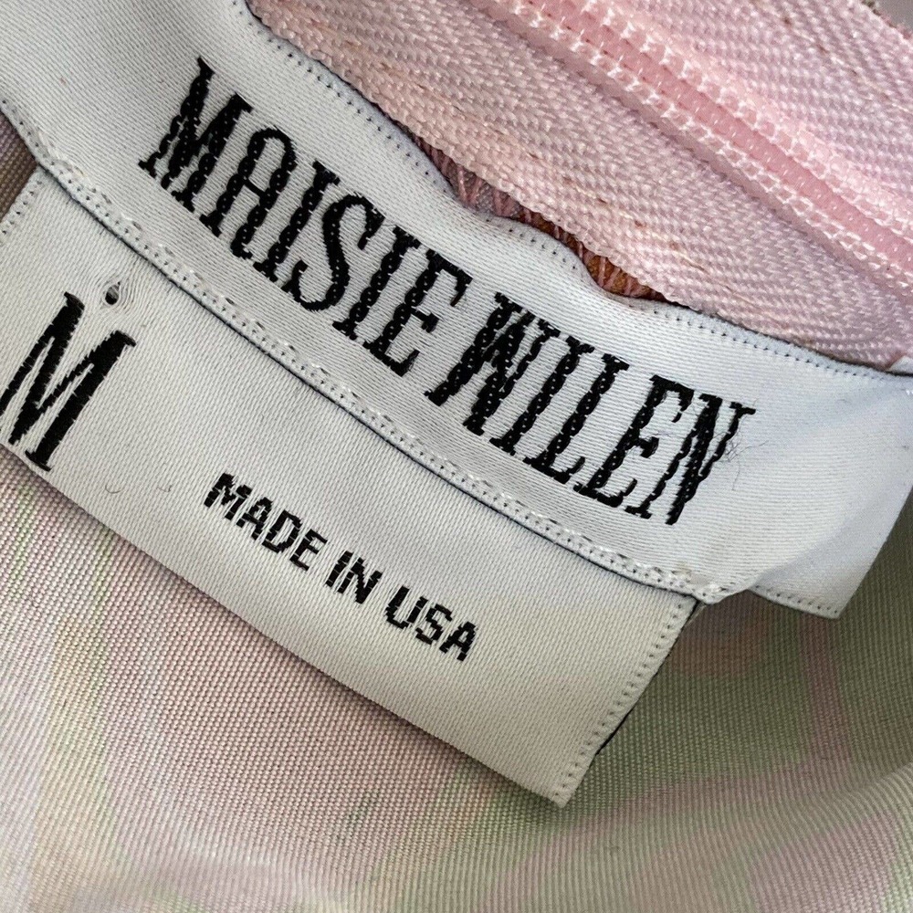 Maisie Wilen Dress Womens Size Medium SS21 Party‎ Girl Warped Pink Multicolor - Picture 8 of 10